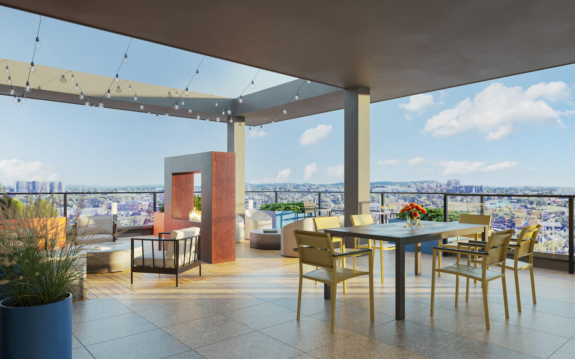 101 D3 Sky Lounge still rendering - Nashville Midtown Apartments